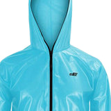 Maxbell Rain suits Waterproof Hooded Women Men Adults for Fishing Travel Outdoor XXXL BLUE