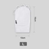 Maxbell Golf Sunscreen Finger Glove Ice Silk Material Lightweight Elastic Portable L Left White