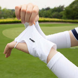 Maxbell Golf Sunscreen Finger Glove Ice Silk Material Lightweight Elastic Portable L Left White