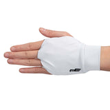 Maxbell Golf Sunscreen Finger Glove Ice Silk Material Lightweight Elastic Portable L Left White