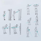 Maxbell Tricep Rope Strength Training Pull Down Cable for Forearm Weight Lifting Black