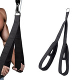 Maxbell Tricep Rope Strength Training Pull Down Cable for Forearm Weight Lifting Black