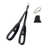 Maxbell Tricep Rope Strength Training Pull Down Cable for Forearm Weight Lifting Black with Hook Bag