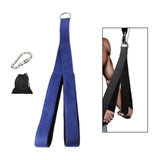 Maxbell Tricep Rope Strength Training Pull Down Cable for Forearm Weight Lifting Blue with Hook Bag
