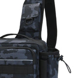Maxbell Storage Bag Tackle Bag Fishing Tackle Single Shoulder Bag for Hiking Camping Blue