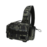 Maxbell Storage Bag Tackle Bag Fishing Tackle Single Shoulder Bag for Hiking Camping Green