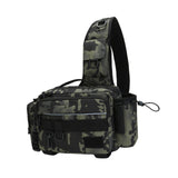 Maxbell Storage Bag Tackle Bag Fishing Tackle Single Shoulder Bag for Hiking Camping Green