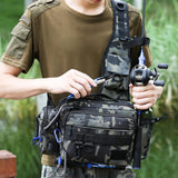 Maxbell Storage Bag Tackle Bag Fishing Tackle Single Shoulder Bag for Hiking Camping Green