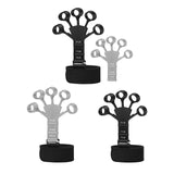 Maxbell Finger Exerciser Hollow Out For Grip Strengthener for Pianists Carpal Tunnel Black and Gray