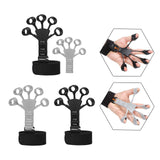 Maxbell Finger Exerciser Hollow Out For Grip Strengthener for Pianists Carpal Tunnel Black and Gray