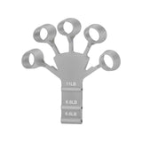 Maxbell Finger Exerciser Hollow Out For Grip Strengthener for Pianists Carpal Tunnel Black and Gray