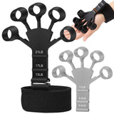 Maxbell Finger Exerciser Hollow Out For Grip Strengthener for Pianists Carpal Tunnel Gray