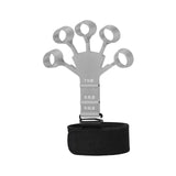 Maxbell Finger Exerciser Hollow Out For Grip Strengthener for Pianists Carpal Tunnel Gray