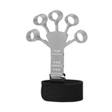 Maxbell Finger Exerciser Hollow Out For Grip Strengthener for Pianists Carpal Tunnel Gray