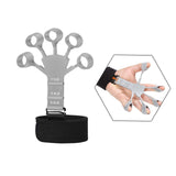 Maxbell Finger Exerciser Hollow Out For Grip Strengthener for Pianists Carpal Tunnel Gray