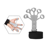Maxbell Finger Exerciser Hollow Out For Grip Strengthener for Pianists Carpal Tunnel Gray