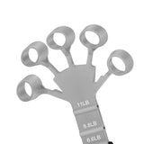 Maxbell Finger Exerciser Hollow Out For Grip Strengthener for Pianists Carpal Tunnel Gray