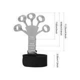Maxbell Finger Exerciser Hollow Out For Grip Strengthener for Pianists Carpal Tunnel Gray