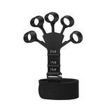 Maxbell Finger Exerciser Hollow Out For Grip Strengthener for Pianists Carpal Tunnel Black