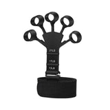 Maxbell Finger Exerciser Hollow Out For Grip Strengthener for Pianists Carpal Tunnel Black