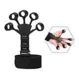 Maxbell Finger Exerciser Hollow Out For Grip Strengthener for Pianists Carpal Tunnel Black
