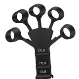 Maxbell Finger Exerciser Hollow Out For Grip Strengthener for Pianists Carpal Tunnel Black