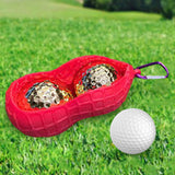 Maxbell Golf Ball Holder Bag Carrier Sleeve Carry Pouch Men Women Red