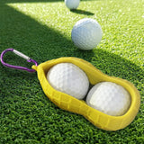 Maxbell Golf Ball Holder Bag Carrier Sleeve Carry Pouch Men Women Yellow