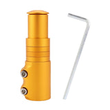 Maxbell Bike Fork Shaft Extender Bike Handlebar Height Adapter for Mountain Bike Aureate 12cmx3.5cm