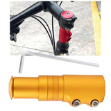 Maxbell Bike Fork Shaft Extender Bike Handlebar Height Adapter for Mountain Bike Aureate 12cmx3.5cm
