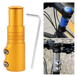 Maxbell Bike Fork Shaft Extender Bike Handlebar Height Adapter for Mountain Bike Aureate 12cmx3.5cm