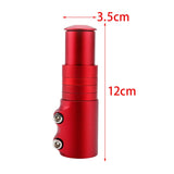 Maxbell Bike Fork Shaft Extender Bike Handlebar Height Adapter for Mountain Bike red 12cmx3.5cm
