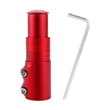 Maxbell Bike Fork Shaft Extender Bike Handlebar Height Adapter for Mountain Bike red 12cmx3.5cm