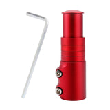 Maxbell Bike Fork Shaft Extender Bike Handlebar Height Adapter for Mountain Bike red 12cmx3.5cm
