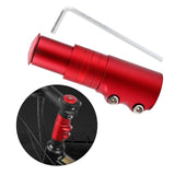Maxbell Bike Fork Shaft Extender Bike Handlebar Height Adapter for Mountain Bike red 12cmx3.5cm