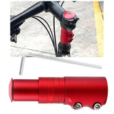 Maxbell Bike Fork Shaft Extender Bike Handlebar Height Adapter for Mountain Bike red 12cmx3.5cm