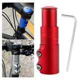 Maxbell Bike Fork Shaft Extender Bike Handlebar Height Adapter for Mountain Bike red 12cmx3.5cm