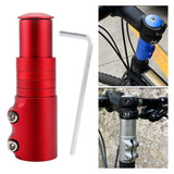 Maxbell Bike Fork Shaft Extender Bike Handlebar Height Adapter for Mountain Bike red 12cmx3.5cm