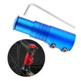 Maxbell Bike Fork Shaft Extender Bike Handlebar Height Adapter for Mountain Bike blue 12cmx3.5cm