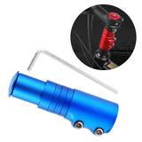 Maxbell Bike Fork Shaft Extender Bike Handlebar Height Adapter for Mountain Bike blue 12cmx3.5cm