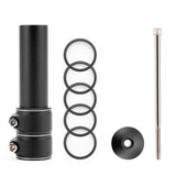 Maxbell Bike Fork Shaft Extender Bike Handlebar Height Adapter for Mountain Bike black 12cmx3.5cm