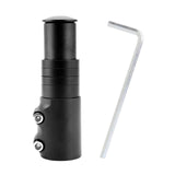 Maxbell Bike Fork Shaft Extender Bike Handlebar Height Adapter for Mountain Bike black 12cmx3.5cm