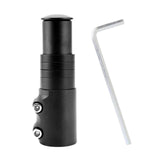 Maxbell Bike Fork Shaft Extender Bike Handlebar Height Adapter for Mountain Bike black 12cmx3.5cm