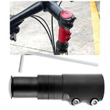 Maxbell Bike Fork Shaft Extender Bike Handlebar Height Adapter for Mountain Bike black 12cmx3.5cm