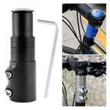 Maxbell Bike Fork Shaft Extender Bike Handlebar Height Adapter for Mountain Bike black 12cmx3.5cm