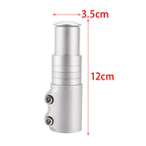 Maxbell Bike Fork Shaft Extender Bike Handlebar Height Adapter for Mountain Bike Argent 12cmx3.5cm