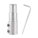 Maxbell Bike Fork Shaft Extender Bike Handlebar Height Adapter for Mountain Bike Argent 12cmx3.5cm
