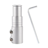 Maxbell Bike Fork Shaft Extender Bike Handlebar Height Adapter for Mountain Bike Argent 12cmx3.5cm