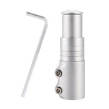 Maxbell Bike Fork Shaft Extender Bike Handlebar Height Adapter for Mountain Bike Argent 12cmx3.5cm