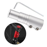 Maxbell Bike Fork Shaft Extender Bike Handlebar Height Adapter for Mountain Bike Argent 12cmx3.5cm